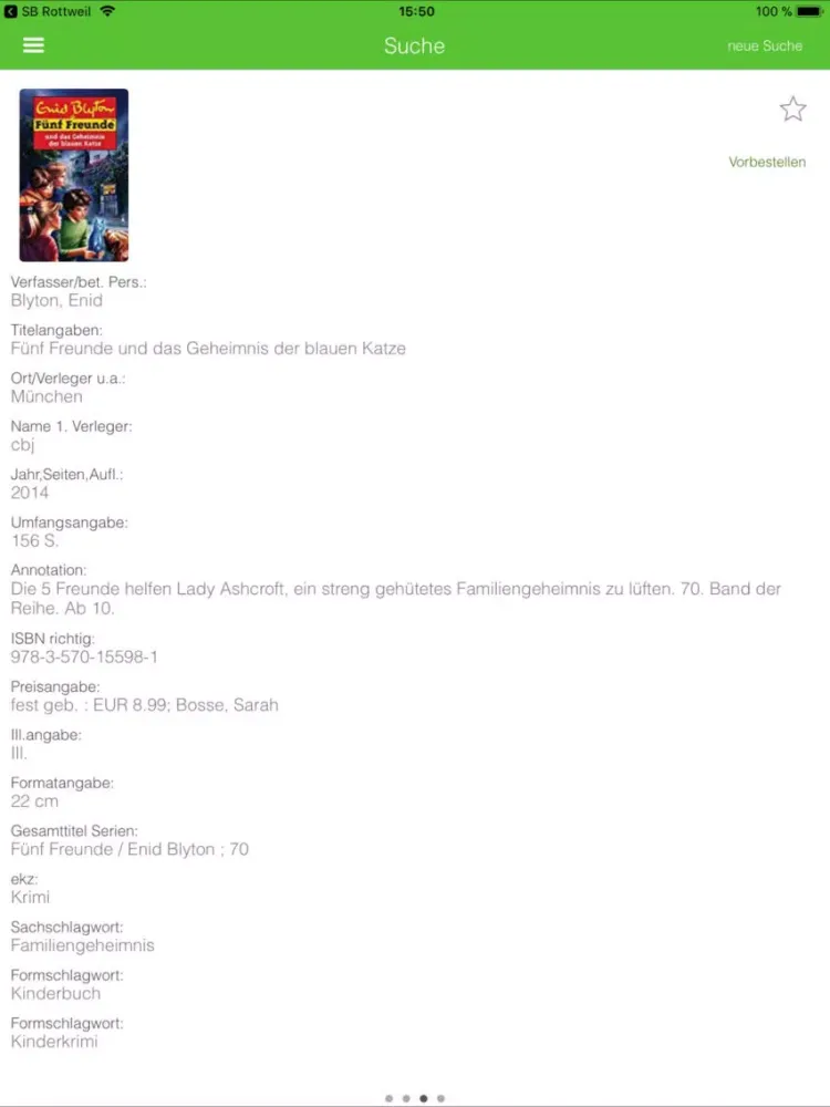 Capturas de pantalla de Stadtbücherei Waiblingen iPad 