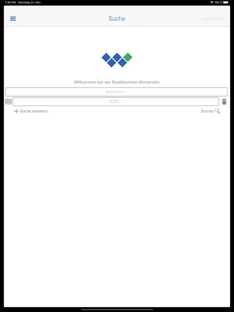 Stadtbücherei Winnenden iPad  سکرین شاٹس