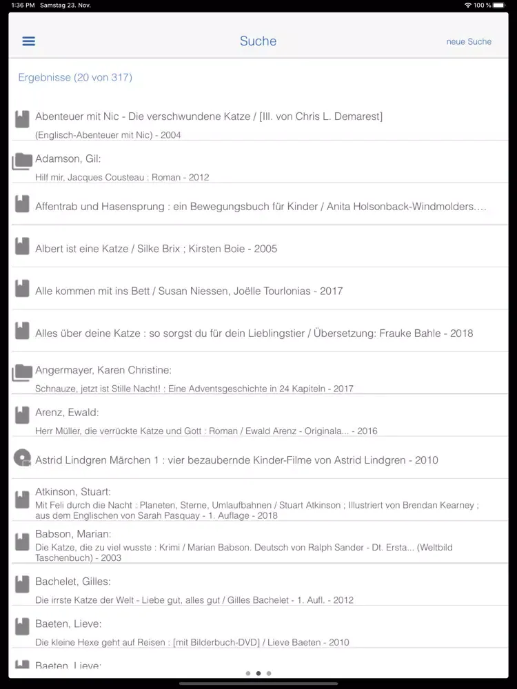 Stadtbücherei Winnenden iPad  سکرین شاٹس