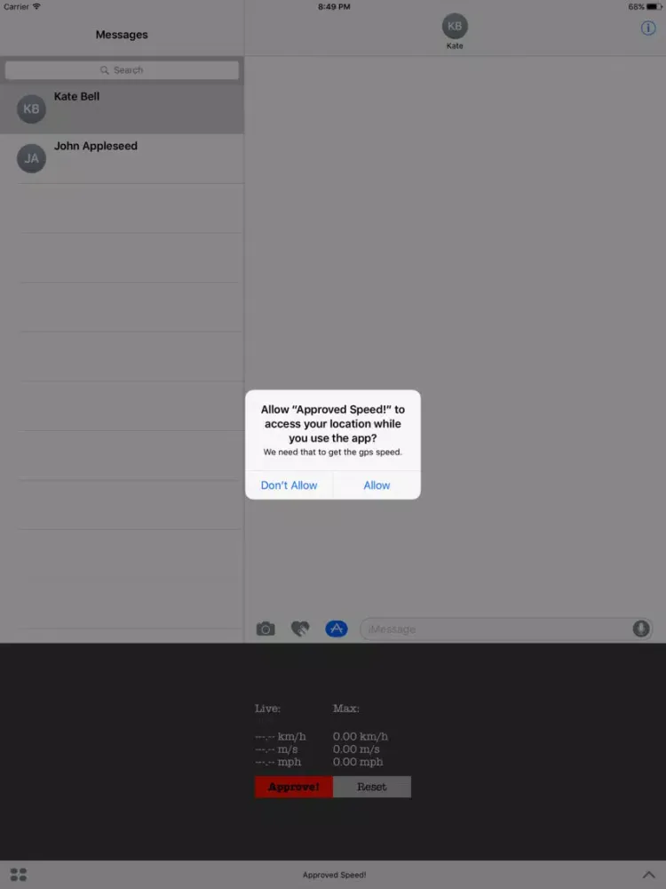Approved Speed! - GPS Speed iPad  Screenshots