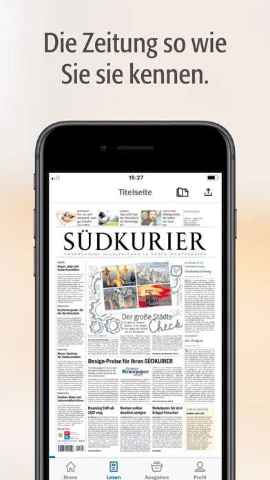 SÜDKURIER Digitale Zeitung স্ক্রিনশট