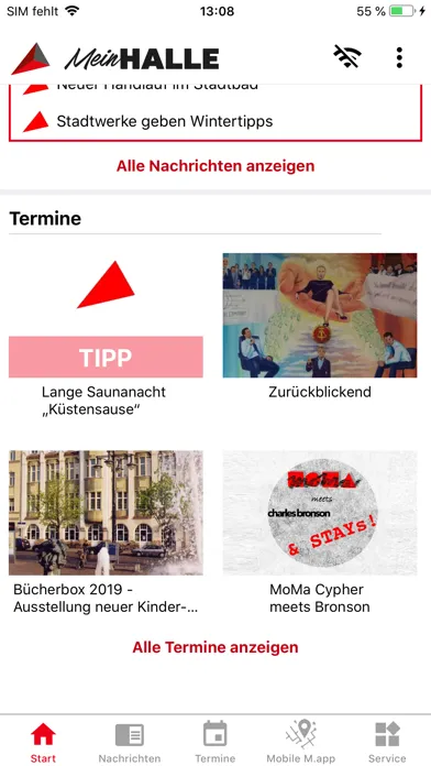 Zrzuty ekranu Mein HALLE