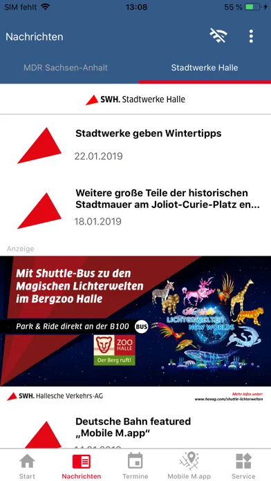 Zrzuty ekranu Mein HALLE