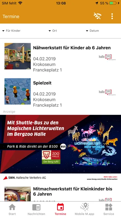 Zrzuty ekranu Mein HALLE