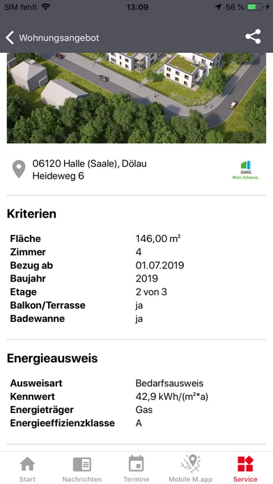 Zrzuty ekranu Mein HALLE