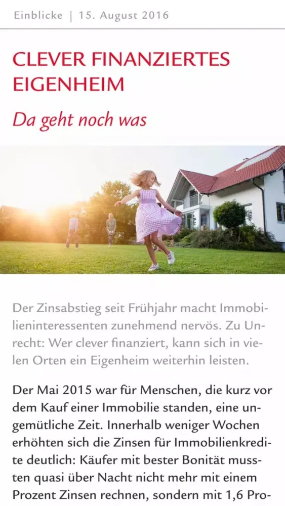 Swiss Life Select LEBEN Magazin Ekran Görüntüleri