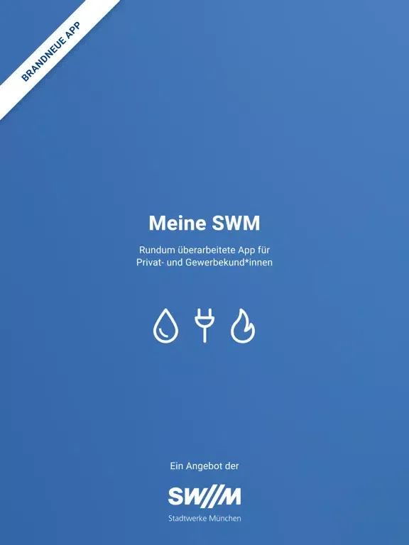 Meine SWM – Selfservice iPad  Screenshots