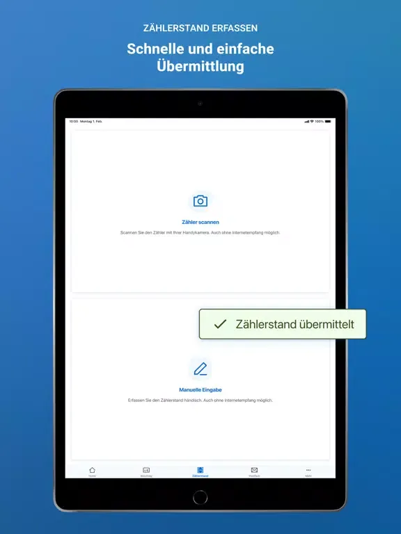 Meine SWM – Selfservice iPad  Screenshots