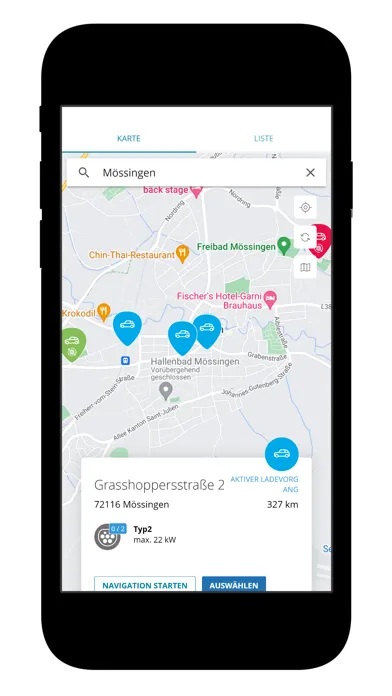 Captures d'écran de Mössingen E-Mobil