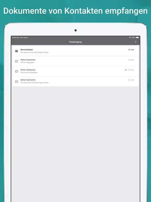 Ảnh chụp màn hình của SWN Doc Manager iPad 