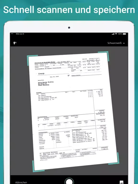 Ảnh chụp màn hình của SWN Doc Manager iPad 