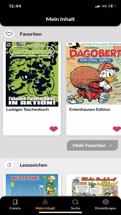 Capturas de pantalla de SWOOSH Comics
