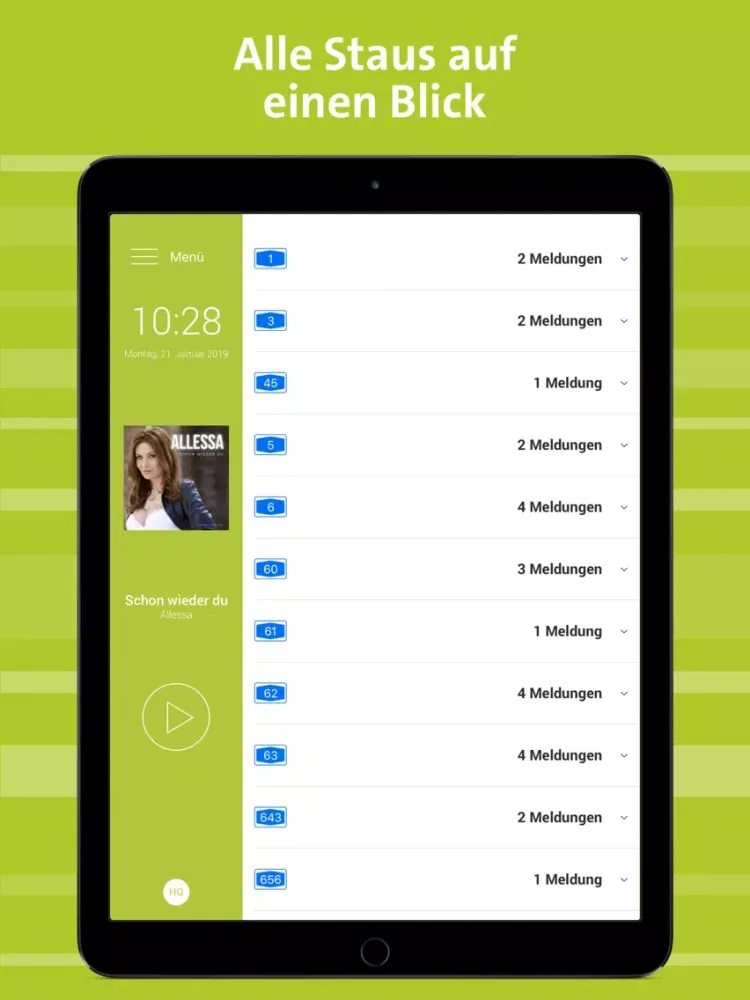 Capturas de tela do SWR4 Rheinland-Pfalz iPad 