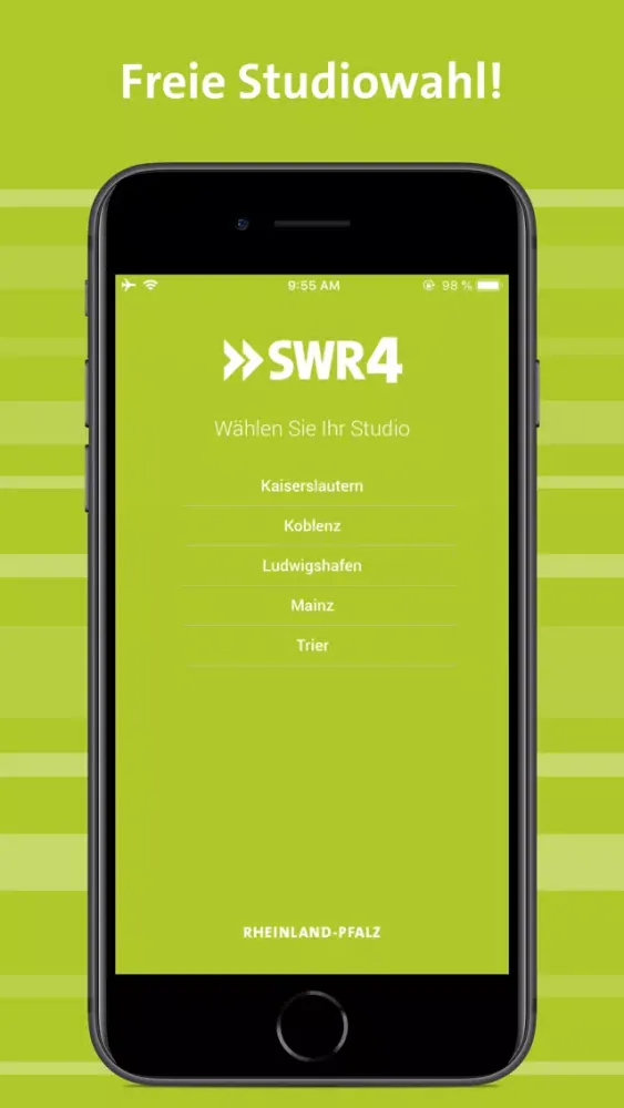Capturas de tela do SWR4 Rheinland-Pfalz