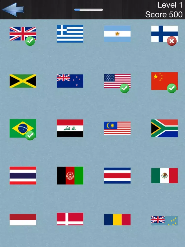 National Flags Quiz Ultimate iPad  Screenshots