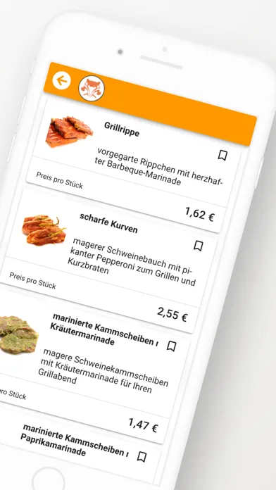 Metzgerei Bestell App - Demo Screenshots