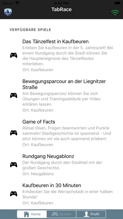 Скриншоты TabRace - Citytour Kaufbeuren