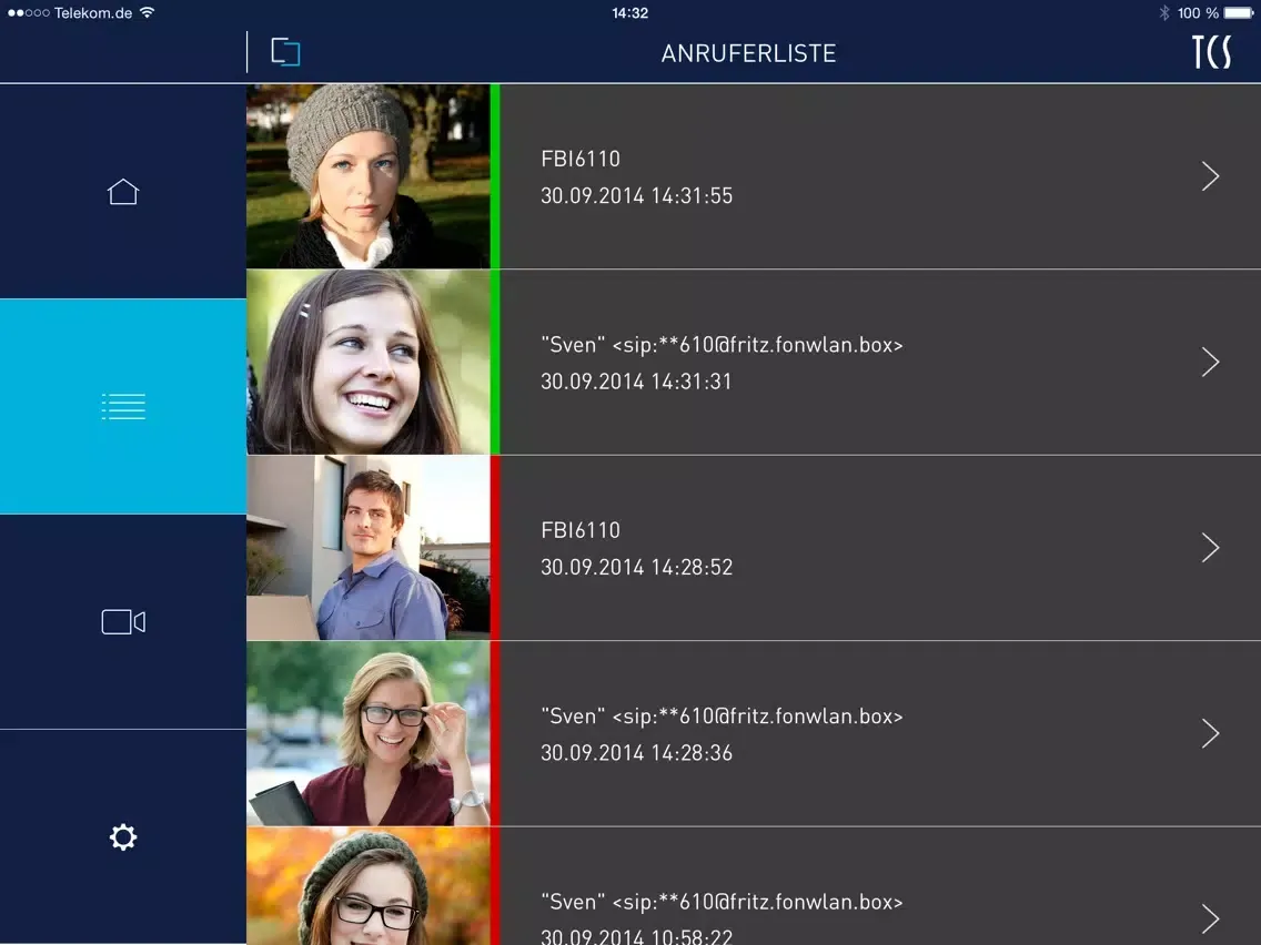 TCS:App iPad  Ekran Görüntüleri