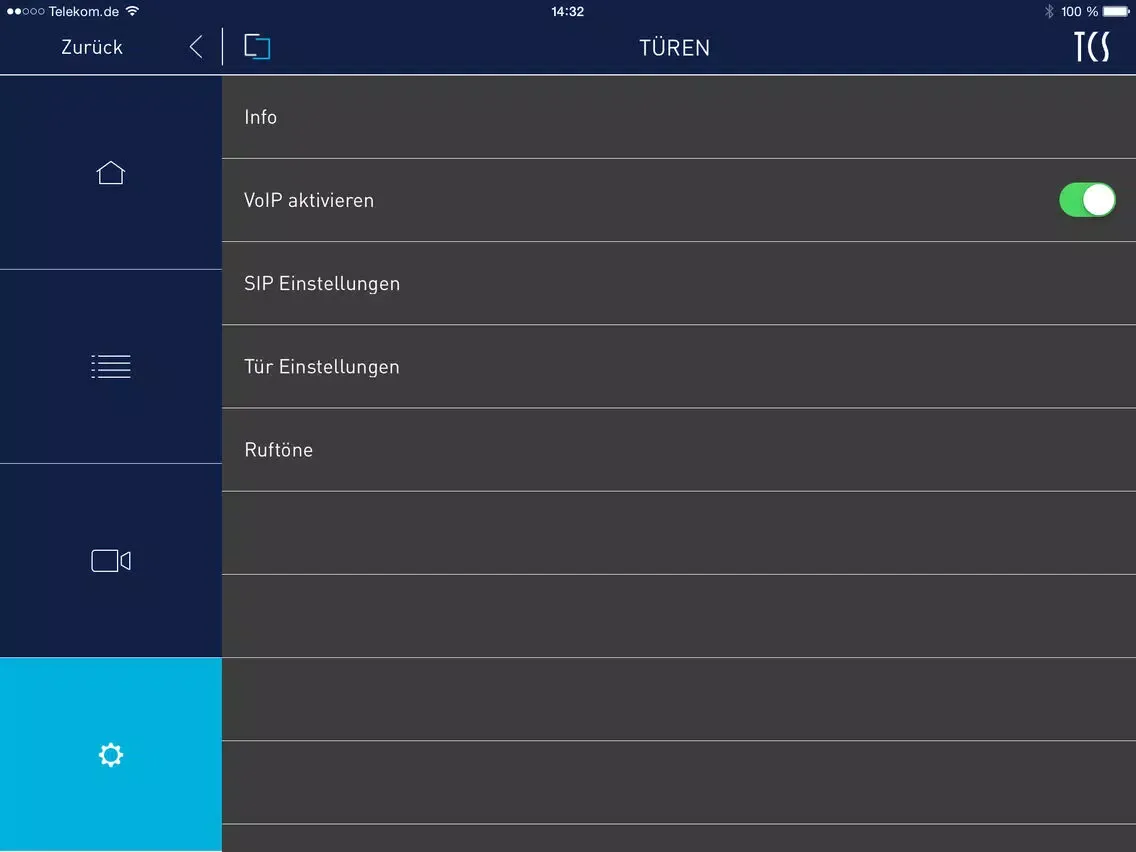 TCS:App iPad  Ekran Görüntüleri