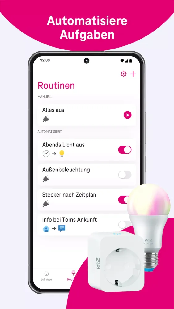 MagentaZuhause App: Smart Home Screenshots