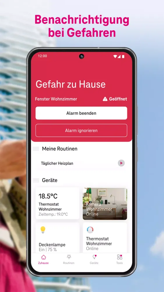 MagentaZuhause App: Smart Home Screenshots