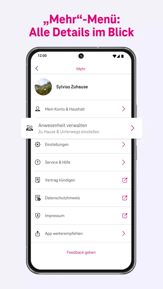 MagentaZuhause App: Smart Home Screenshots