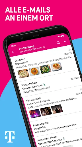 Скриншоты Telekom Mail - E-Mail-Programm