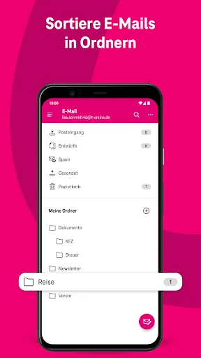 Скриншоты Telekom Mail - E-Mail-Programm