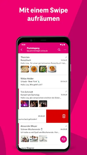 Скриншоты Telekom Mail - E-Mail-Programm