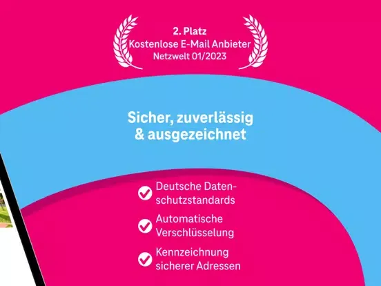 Zrzuty ekranu Telekom Mail – E-Mail-Programm iPad 