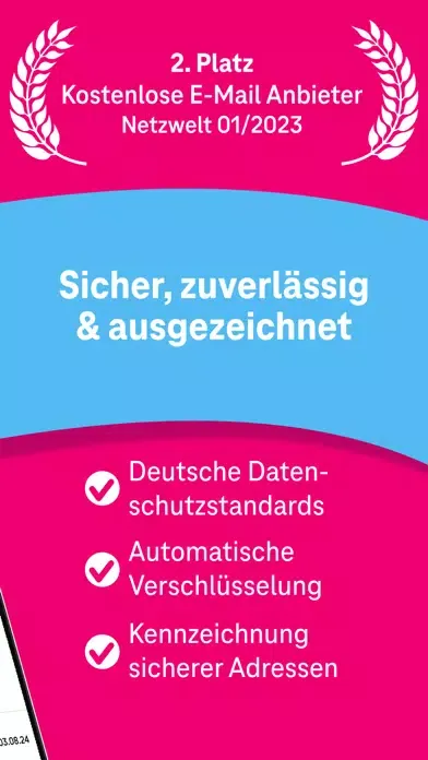 Zrzuty ekranu Telekom Mail – E-Mail-Programm