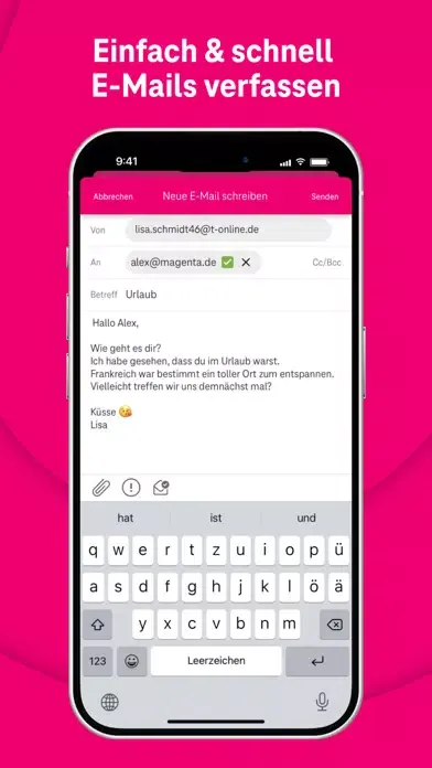 Zrzuty ekranu Telekom Mail – E-Mail-Programm
