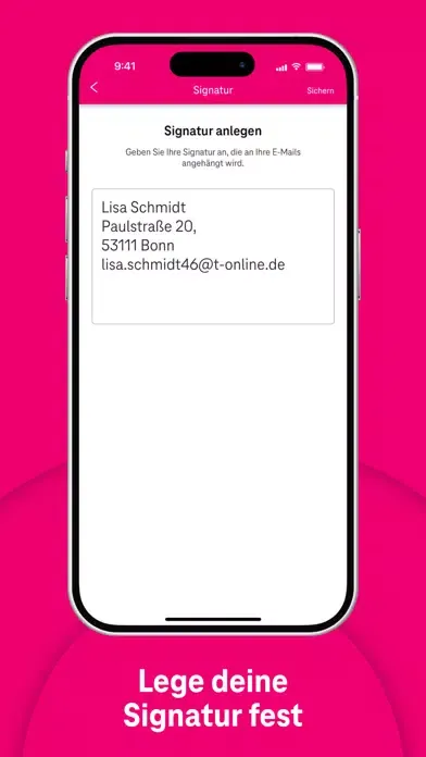Zrzuty ekranu Telekom Mail – E-Mail-Programm