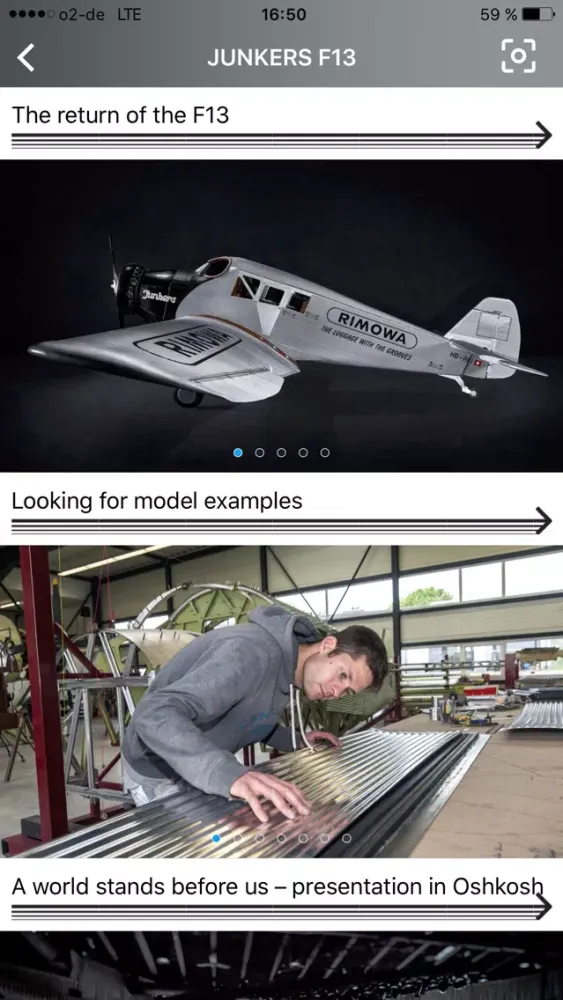 Capturas de tela do Junkers F13