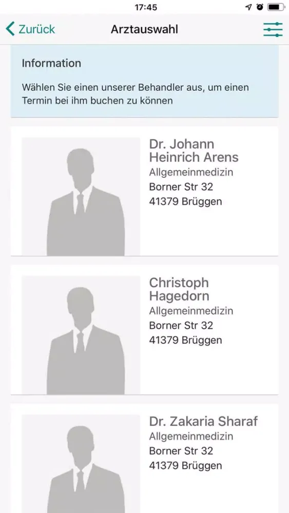 Zrzuty ekranu Dr. Arens