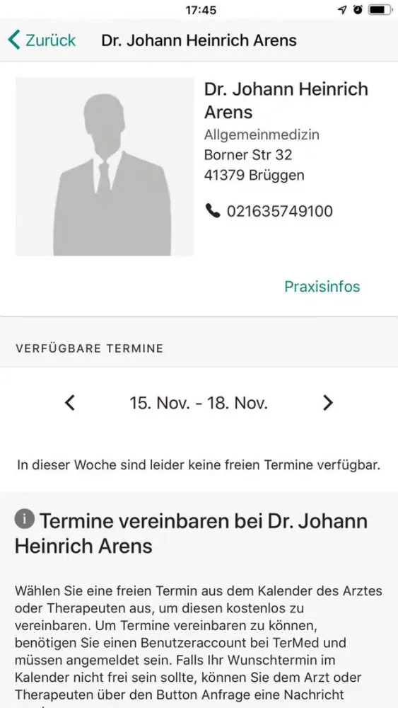 Zrzuty ekranu Dr. Arens