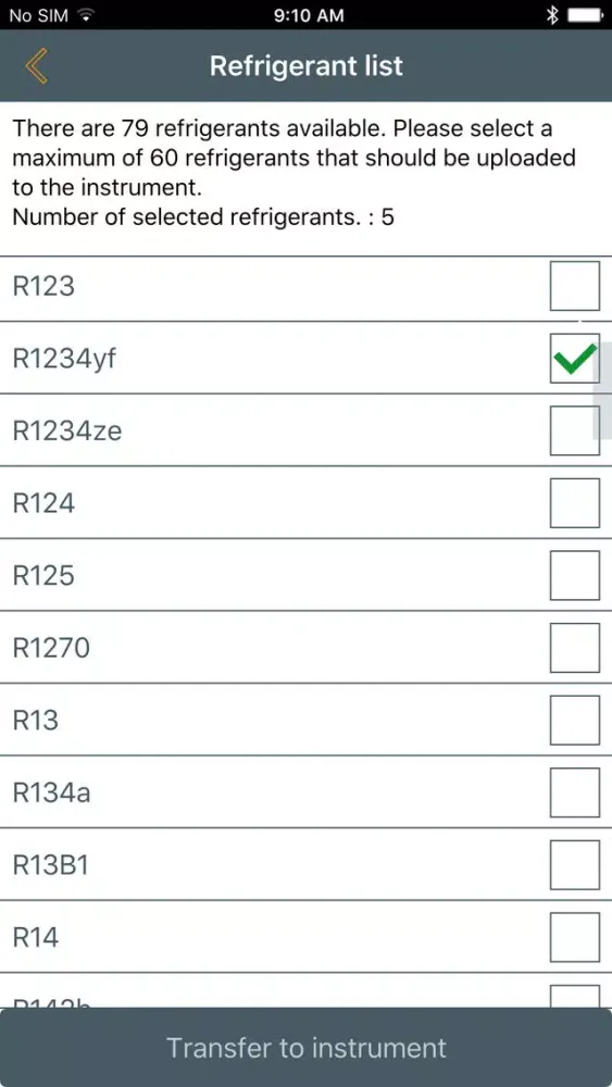 testo Refrigeration スクリーンショット