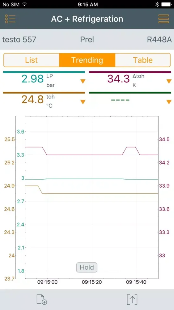 testo Refrigeration スクリーンショット