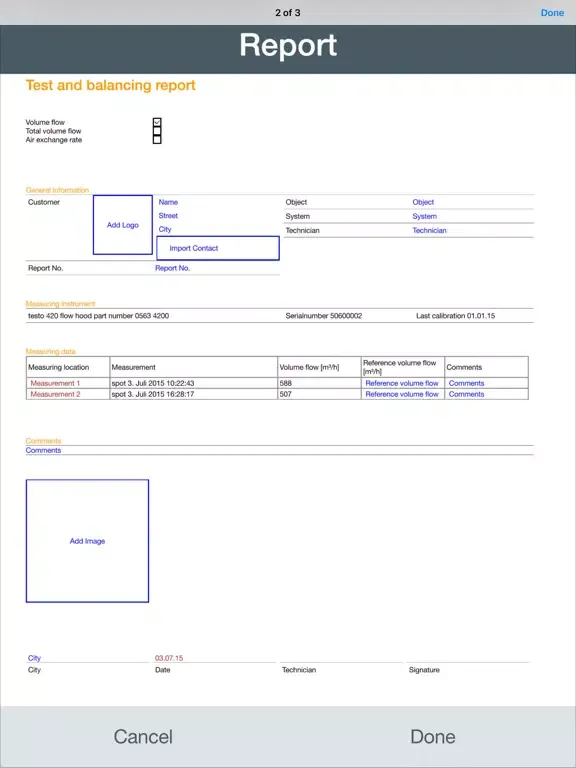 testo 420 iPad  Screenshots