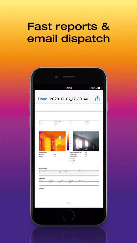 testo Thermography Ekran Görüntüleri