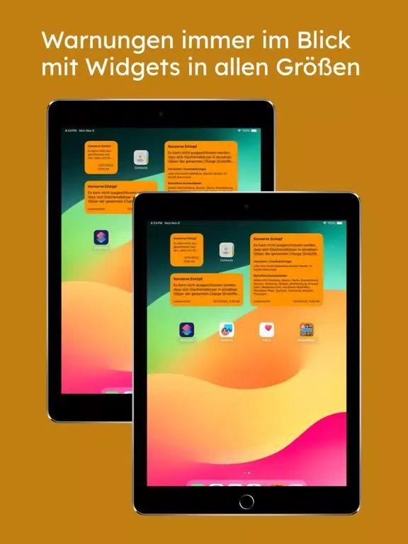 صور Lebensmittelwarnung iPad 