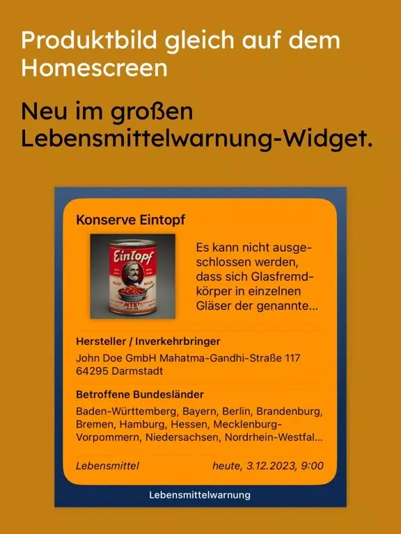 صور Lebensmittelwarnung iPad 
