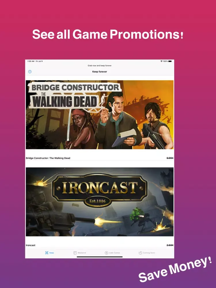 Game Promotion Alert - Notify iPad  स्क्रीनशॉट