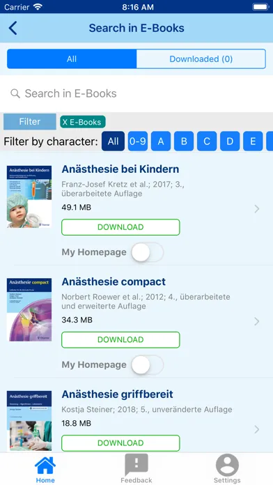 Captures d'écran de eRef App