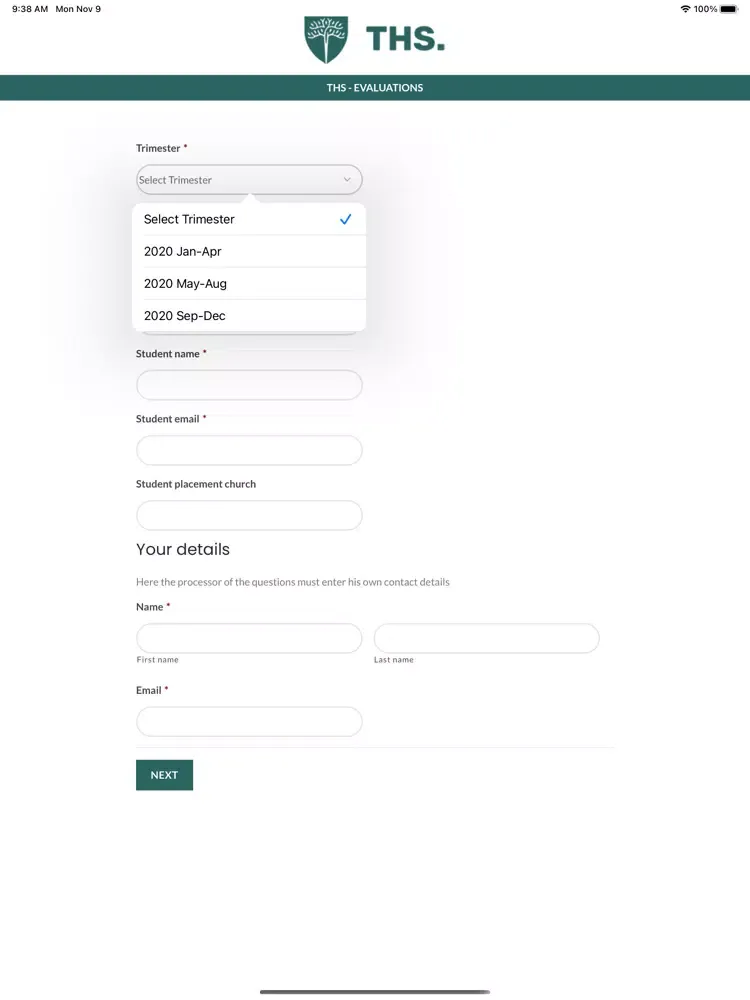 THS Academy iPad  Screenshots