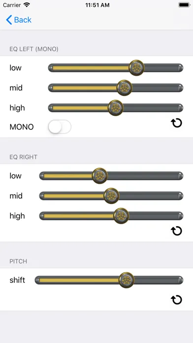 Hearing Aid Screenshots