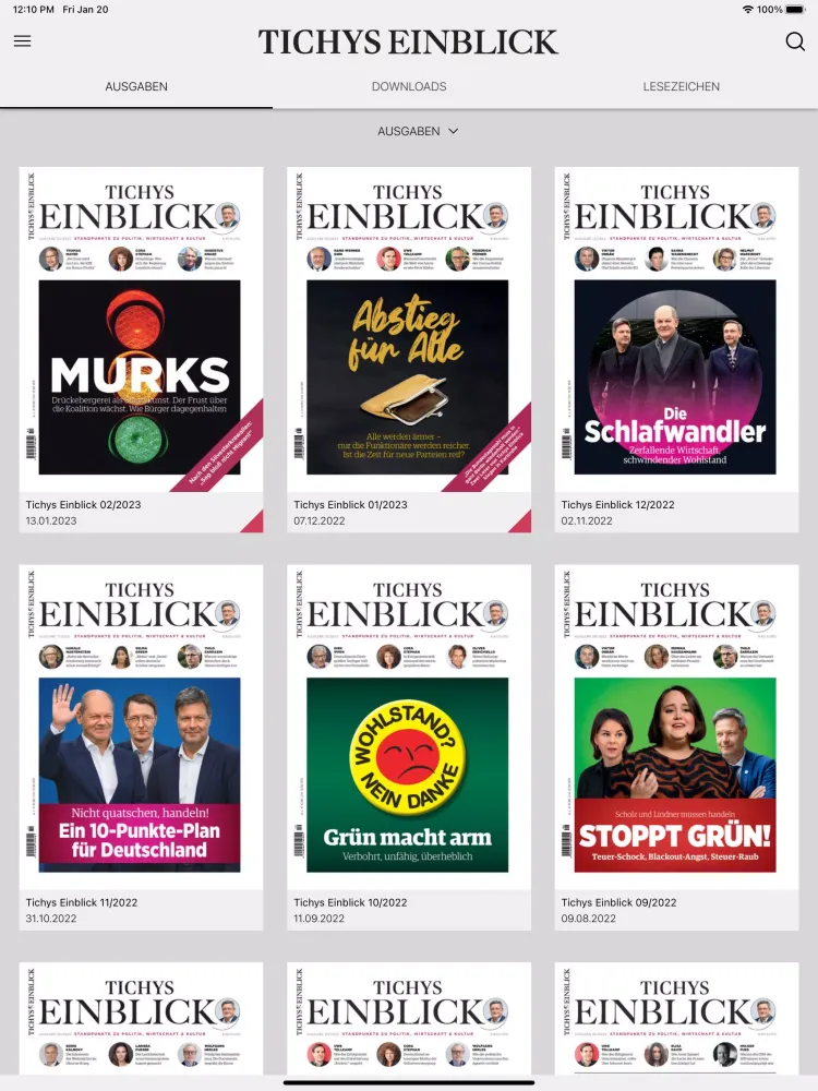 Скриншоты Tichys Einblick Magazin