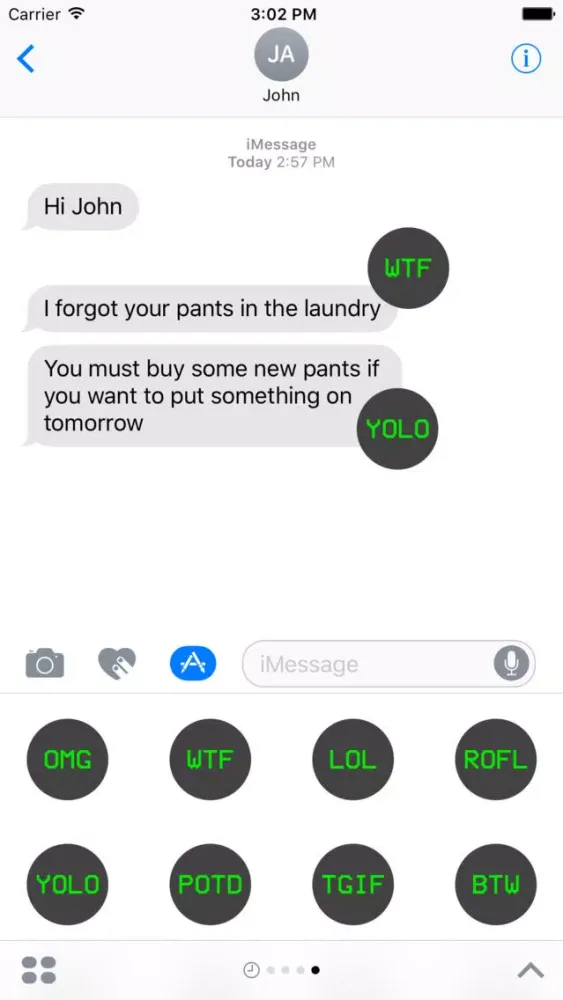 Internet Slang Sticker Ekran Görüntüleri