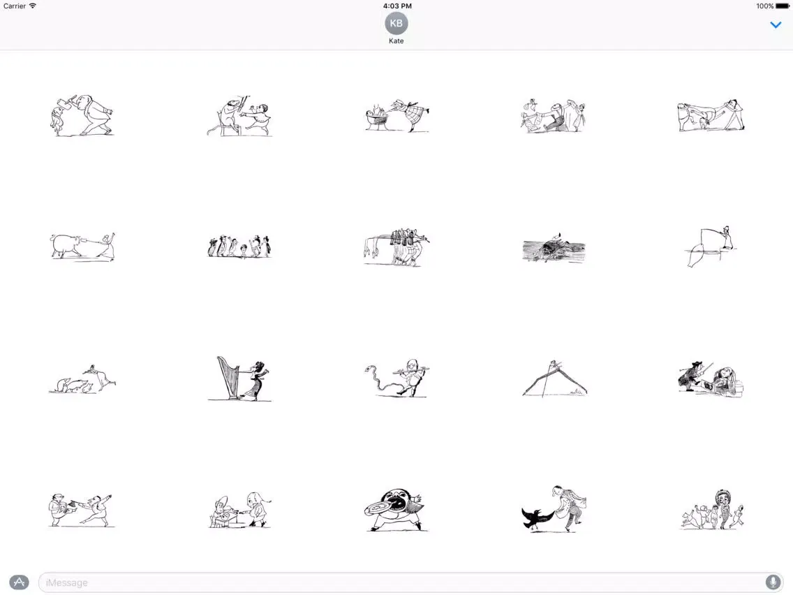 Capturas de tela do Book of Nonsense (1894) iPad 