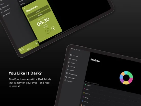 Tangkapan layar TimePunch Mobile iPad 